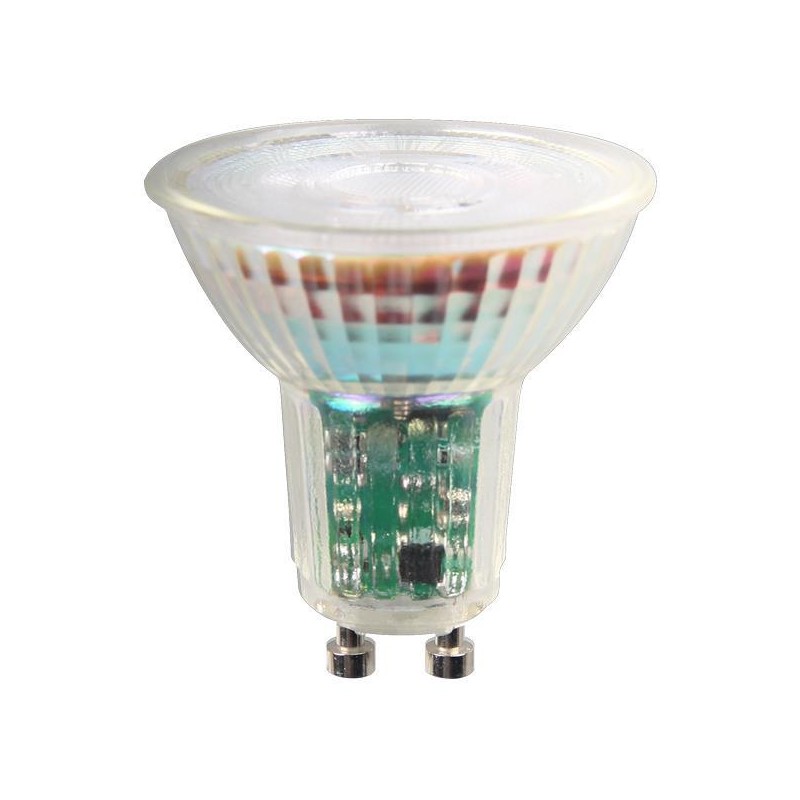 ΛΑΜΠΑ LED GU10 5.5W 6500K 38° 220-240V DIMMABLE ΓΥΑΛΙ