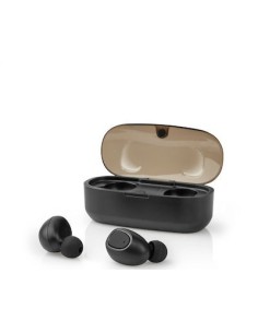 Nedis HPBT5052BK In-ear Bluetooth Handsfree Ακουστικά με Θήκη Φόρτισης Μαύρα