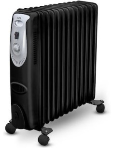 Life Comfy XL Dark Καλοριφέρ Λαδιού με 13 φέτες 2500W