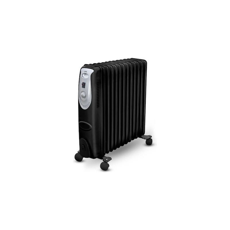 Life Comfy XL Dark Καλοριφέρ Λαδιού με 13 φέτες 2500W