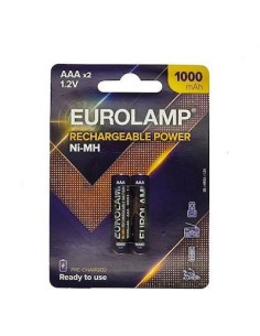 Eurolamp Επαναφορτιζόμενες Μπαταρίες AAA Ni-MH 1000mAh 1.2V 2τμχ