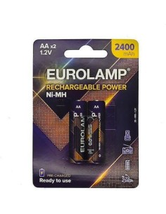 Eurolamp Επαναφορτιζόμενες Μπαταρίες AA Ni-MH 2400mAh 1.2V 2τμχ