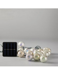 ΣΕΙΡΑ, 40 LED 5mm, ΜΕ ΜΠΑΛΕΣ ΒΟΗΟ 3cm, ΗΛΙΑΚΟ ΠΑΝΕΛ ME AΙΣΘΗΤΗΡΑ, 8 ΠΡΟΓΡΑΜΜΑ, ΠΡΑΣΙΝΟ PVC ΚΑΛΩΔΙΟ, ΠΟΛΥΧΡΩΜΟ LED ΑΝΑ 10cm, ΠΡΟΕ