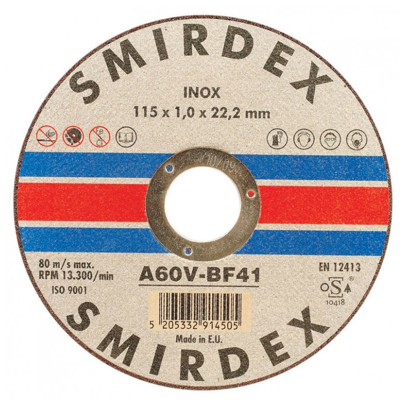Δίσκος κοπής μετάλλου Inox Φ125Χ1,00Χ22