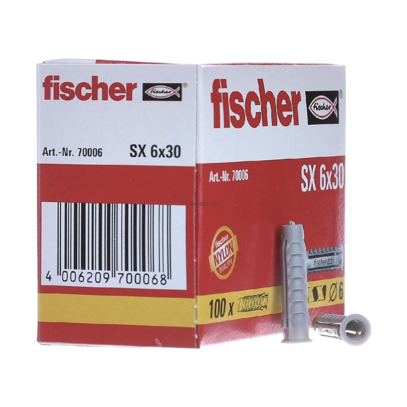Fischer 70006 Νάιλον Βύσμα SX 6X30 100/ΑΔΑ