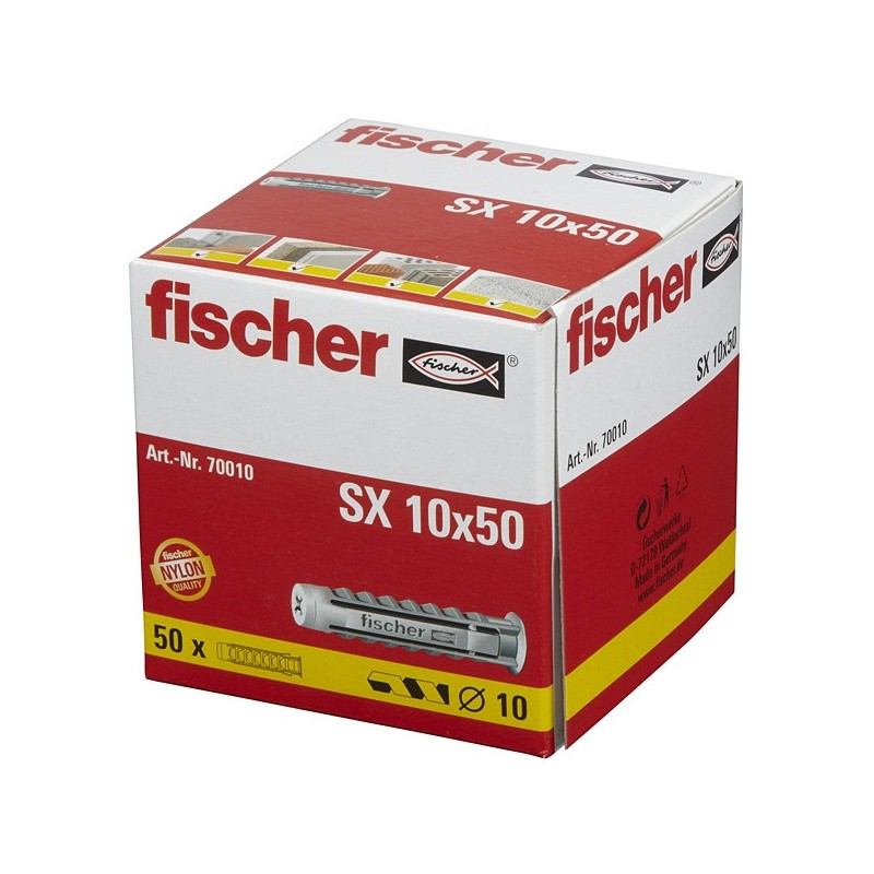 Fischer 70010 Νάιλον Βύσμα SX 10X50 100/ΑΔΑ