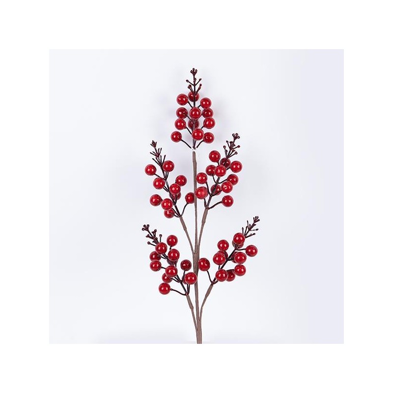 ΚΛΑΔΙ ΜΕ ΚΟΚΚΙΝΑ BERRIES, 68cm