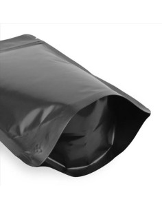 Σακουλάκι Τροφίμων Doypack Ziplock Μαύρο 11x6x15+3 cm 100gr 100τμχ