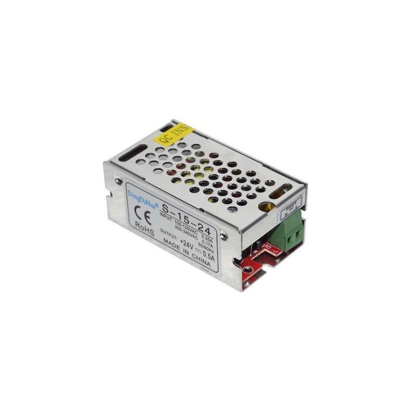 ΤΡΟΦΟΔΟΤΙΚΟ ΜΕΤΑΛΛΙΚΟ 12V DC 15W IP20 PLUS