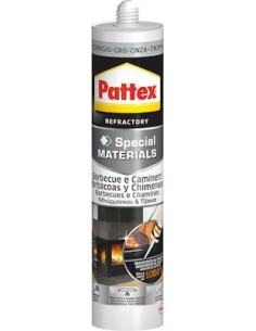 Pattex Special Materials Barbeque Σφραγιστική Σιλικόνη Υψηλής Θερμοκρασίας Γκρι 500gr