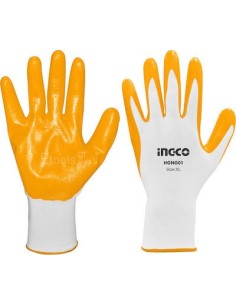 Ingco Γάντια Εργασίας Νιτριλίου Κίτρινα