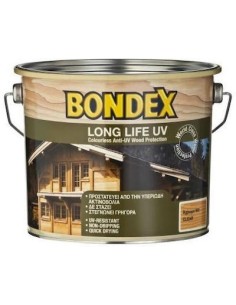 Bondex Long Life UV Βερνίκι Εμποτισμού Νερού Άχρωμο Σατινέ 2.5lt