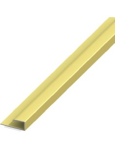 Προφίλ Πλαισίου Τύπου Π Αλουμινίου 100x0.7cm Χρυσό