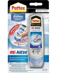 Pattex Re-New Σφραγιστική Σιλικόνη Λευκή 100ml