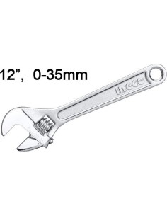 Ingco Γαλλικό Κλειδί Μήκους 300mm 12" με Άνοιγμα Σιαγόνων έως 19mm