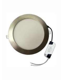 Eurolamp Στρογγυλό Χωνευτό LED Panel Ισχύος 18W με Ψυχρό Λευκό Φως 22.5x22.5εκ.