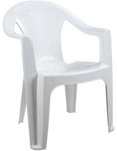 Καρέκλα Πλαστική ΕΡΡΙΚΑ Λευκή 59x60x80Ycm