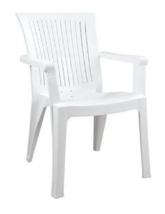 Καρέκλα Πλαστική ΚΛΕΙΩ Λευκή 67x60x89Ycm