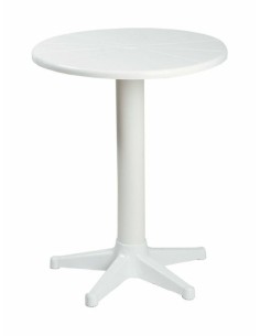 Τραπέζι Πλαστικό Στρόγγυλο - Φ.60cm Λευκό