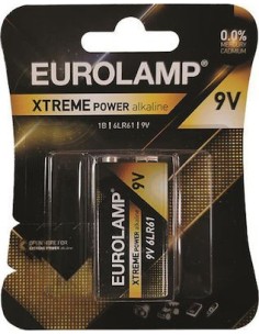 Eurolamp Extreme Αλκαλική Μπαταρία 9V 1τμχ